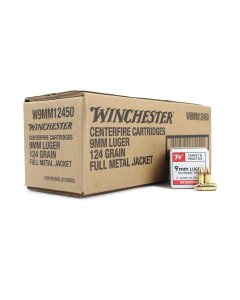 Winchester Target & Practice 9mm 124 Gr FMJ (Case)