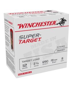 Winchester Super-target 12 Gauge 2.75 1 oz 8 Shot Ammo (25 Rounds)