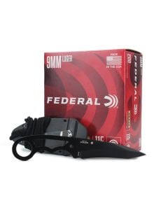 Federal Champion Training 9mm 115 Gr FMJ (Box) w/ Master USA Fixed Blade Knife