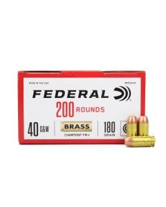 Federal Champion 40 S&W 180 Gr FMJ (Box)