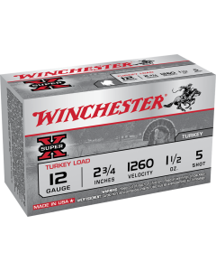 Winchester Super-X 12 Gauge 2.75" 1-1/2oz Copper Plated 5 Shot (Box)