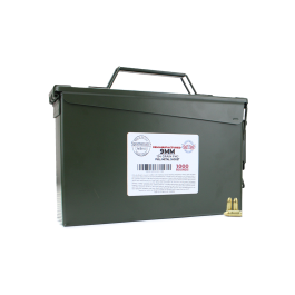 Sportsman's Select Remanufactured 9mm 124 Gr FMJ 1000 Rounds in Heavy Duty Ammo Can | Ammunition Depot