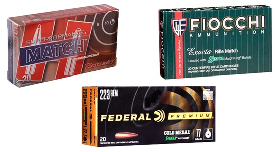 223 rem 75-77 Grain Open Tip Match - Boat Tail Hollow Point