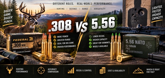 .308 VS. 5.56 Ammunition