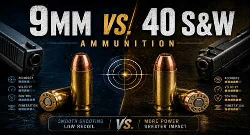 9mm vs 40 S&W Ammunition