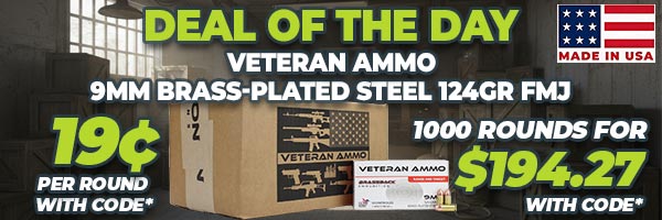 Deal of the Day: Hyperion Munitions Veteran Ammo 9mm 124 Gr FMJ Ammo