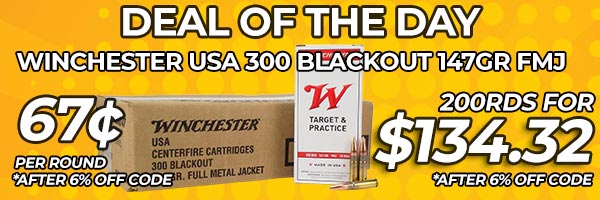 Deal of the Day: Winchester USA 300 Blackout 147 Gr FMJ Ammo
