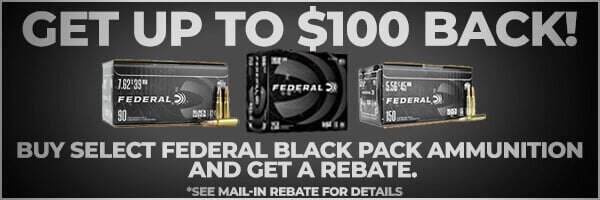 Federal Black Pack Ammo 2025 Rebate