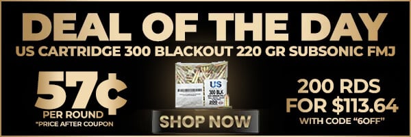 Deal of the Day: US Cartridge 300 Blackout 220GR FMJ Ammo