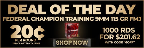 Federal Champion 9mm 115GR FMJ Ammo Deal