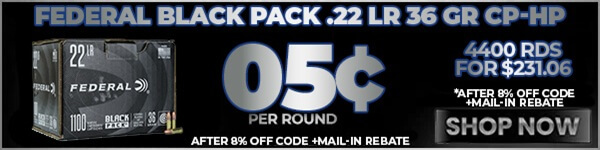 Federal Black Pack .22 LR Ammo Rebate