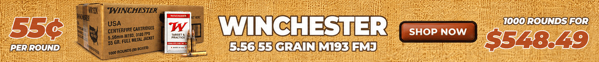 Deal of the Day: Winchester 5.56 55 Grain M193 FMJ Ammo