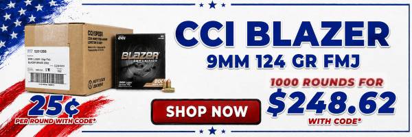 Deal of the Day: CCI Blazer 9mm 124 Grain FMJ Ammo