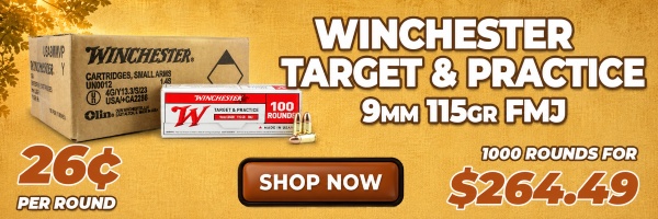 Deal of the Day: Winchester 9mm 115 Grain FMJ Ammo