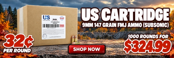 Deal of the Day: US Cartridge 9mm 147 Grain FMJ Ammo