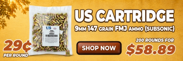 Deal of the Day: US Cartridge 9mm 147 Grain FMJ Ammo