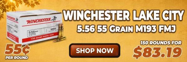 Deal of the Day: Winchester Lake City 5.56 55 Grain M193 FMJ Ammo