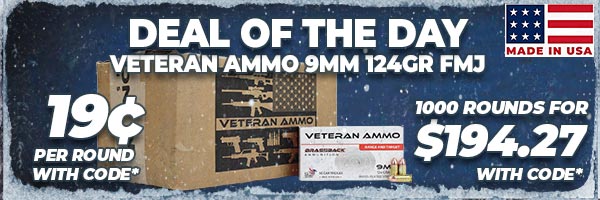 Deal of the Day: Hyperion Munitions Veteran Ammo 9mm 124 Grain FMJ Ammunition